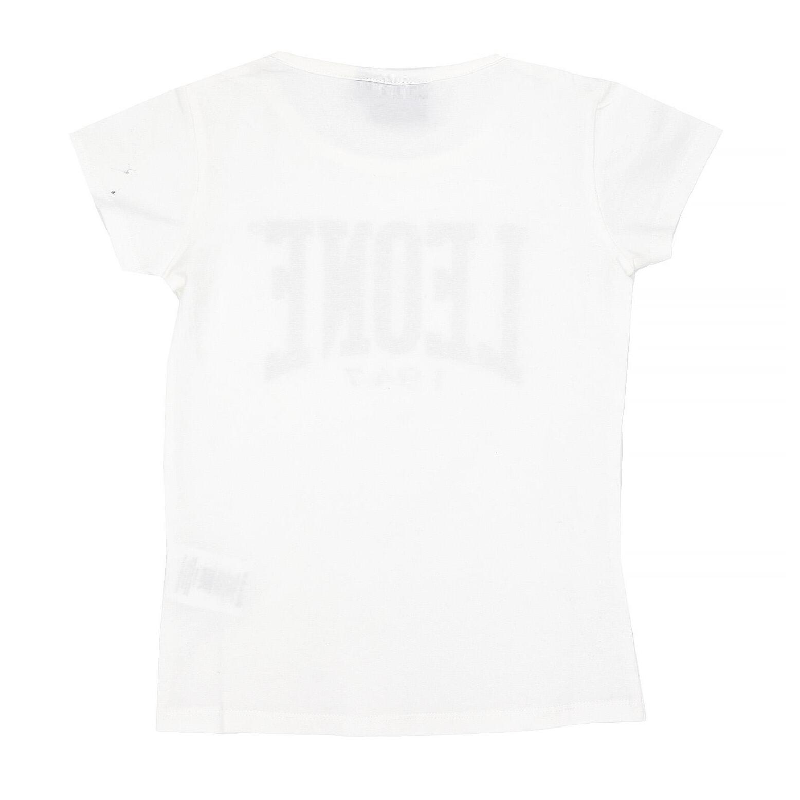Camiseta de manga corta de niña con logo grande foil