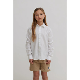 CAMISA KIDS DE LINO BLANCA