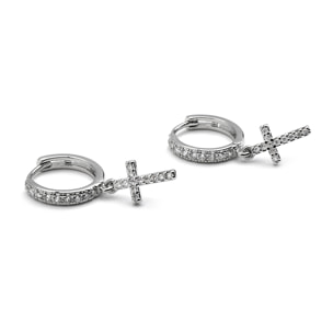 Pendientes con Circonita Brillante acabado plata
