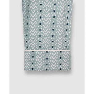 Pijama largo camisero algodón zuberi índigo