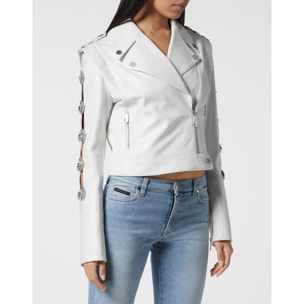 PHILIPP PLEIN Leather Biker