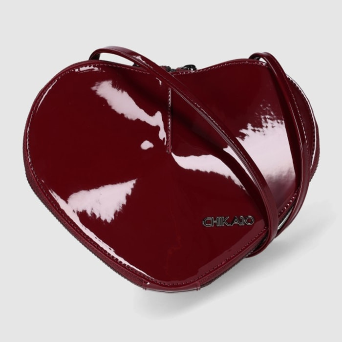 Bolso - Burdeos - Medida: 22 cm x 19 cm x 2 cm