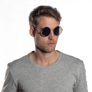 Gafas de sol PALO ALTO INSPIRATION VI - Lente revo oro brillante y azul cielo
