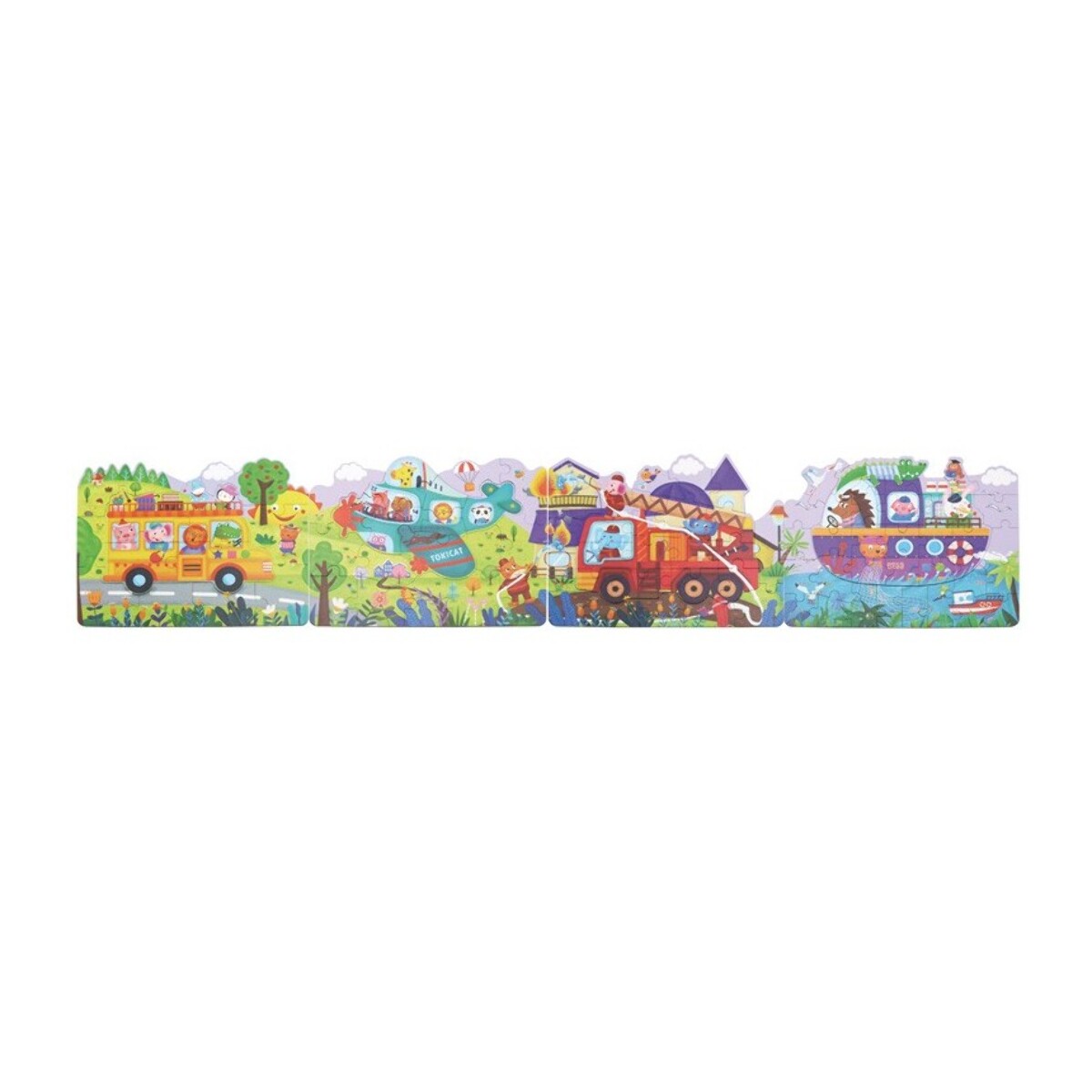 4 IN 1 GROW UP PUZZLE - INTERESTING TRAFFIC - PUZZLE