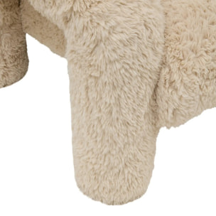 Fauteuil Elyon fourrure H.72cm beige