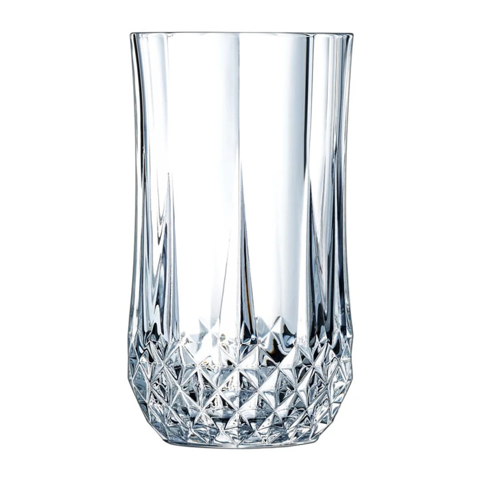 4 vasos altos 36 cl Longchamp - Cristal d'Arques