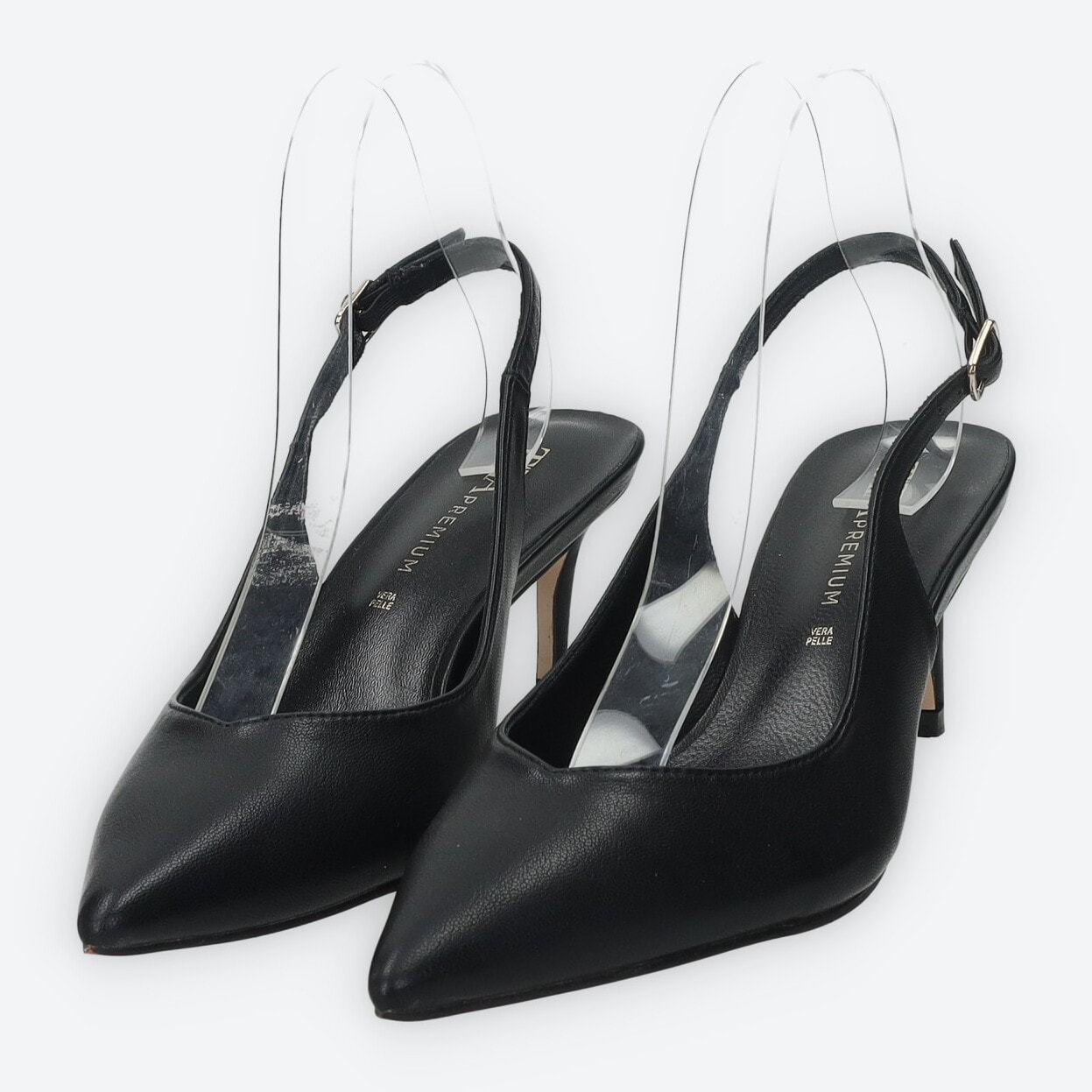 Décolleté sling back Donna Tata Italia Nero