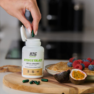 STC NUTRITION - Hydroxyblast - Complément alimentaire brûle-graisse extra fort et coupe-faim - Perte de poids - Ingrédients d'origine naturelle - Actif breveté Sinetrol - 100% vegan - Lot de 2