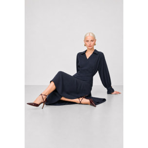 Kocca - Abito da donna a portafoglio midi con scollo a V Donna