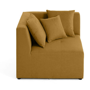 Amalfi - module d'angle réversible - en tissu - Jaune
