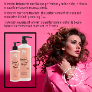 Valquer Pack curly Champú, mascarilla y booster para cabellos rizados - 400 ml + 290 ml + 300 ml