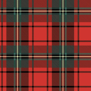 CASSESE HOME Passatoia/Tappeto Bordato Dec Natale Scozzese in Poliestere con Retro Antiscivolo in PVC Made in Italy