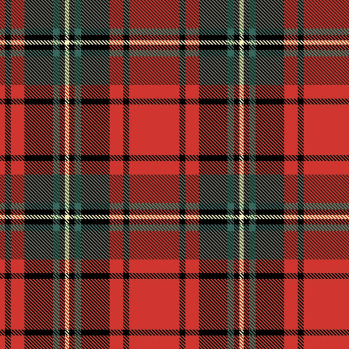 CASSESE HOME Passatoia/Tappeto Bordato Dec Natale Scozzese in Poliestere con Retro Antiscivolo in PVC Made in Italy