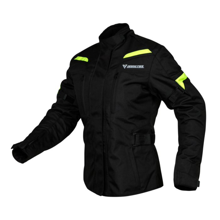 CHAQUETA DE MOTO CHICA LAGERTHA FLUO  INVICTUS