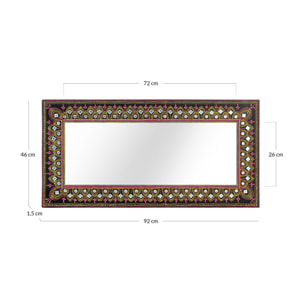 Espejo fabricado en mdf con orientación horizontal y vertical