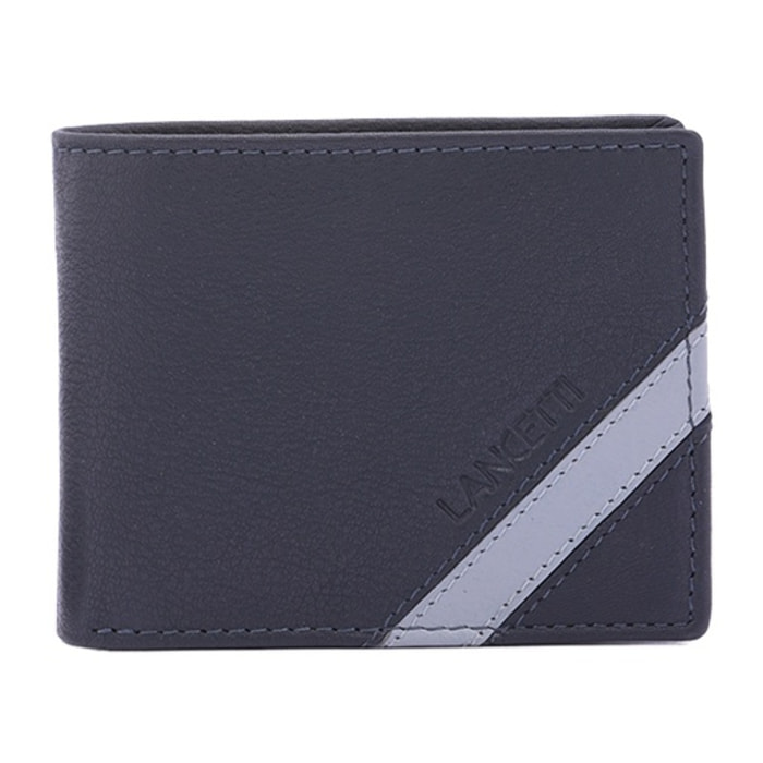 Portafoglio uomo in vera pelle - Modello False - Casual - 9.0 x 11.0 x 2.5 cm
