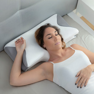 Almohada Viscoelástica Cervical con Contorno Ergonómico Conforti InnovaGoods - Blanco