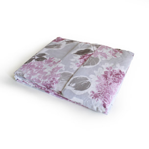 White & White Completo letto matrimoniale Azelia 100% cotone Rosa