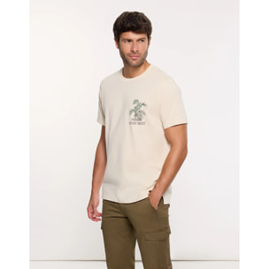 Camiseta Manga Corta Beige - Brais