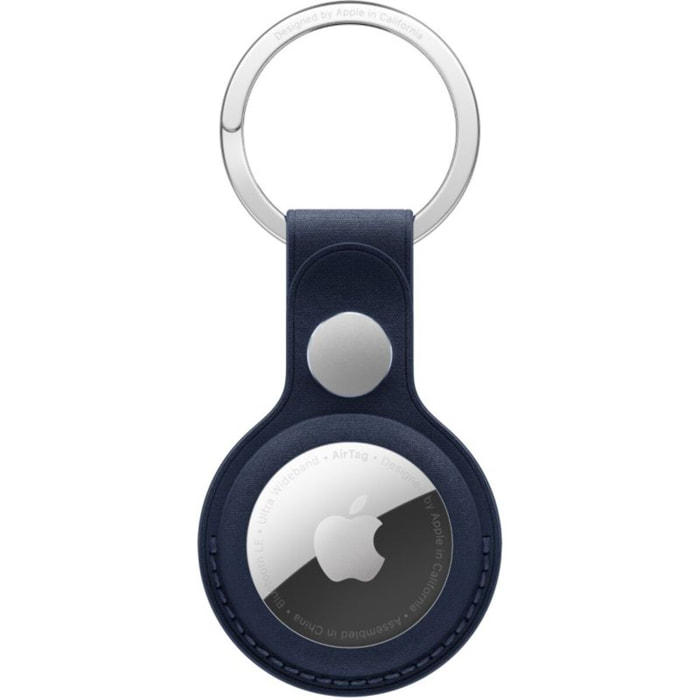 Accessoire tracker Bluetooth APPLE Porte clés en tissage fin AirTag Noir
