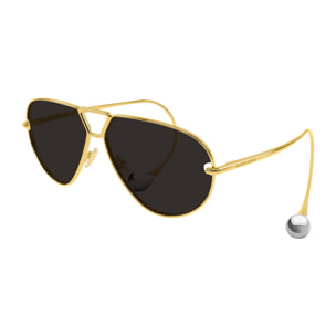 Gafas de Sol Bottega Veneta BV1437S-001 de Metal Mujer 64 mm