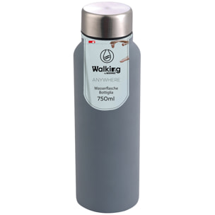 Botella agua 750ml gris Walking anywhere- Bergner
