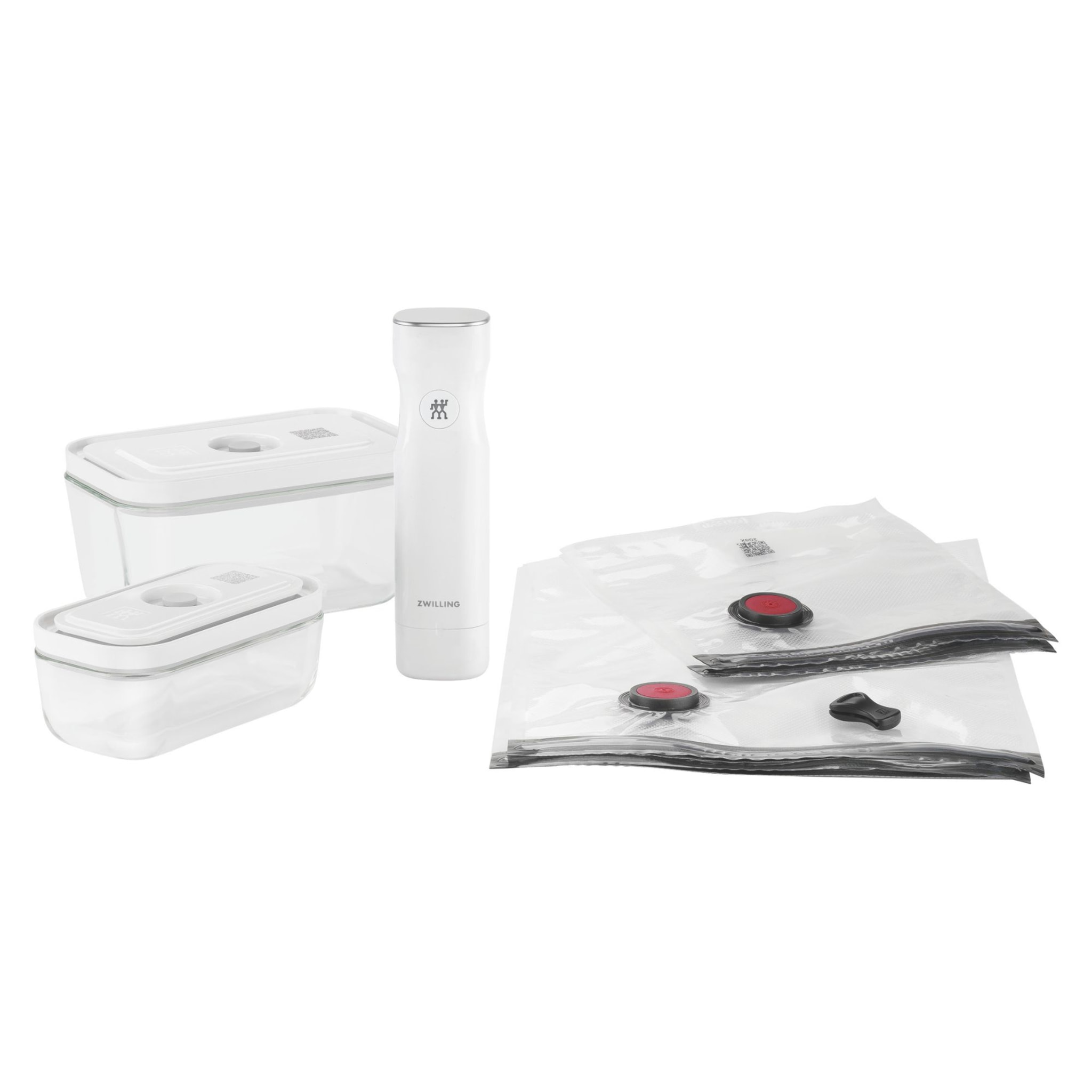 Kit de démarrage sous vide, Verre / S/M, 7-pcs, Blanc