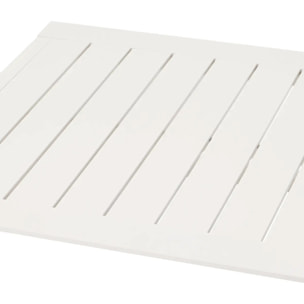 Table d'appoint carrée "Allure" avoine 44 x 44 x 55cm en aluminium