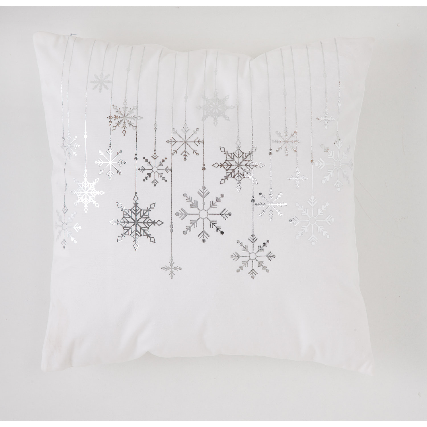 Housse de coussin GUIRLANDE BLANC PLATA