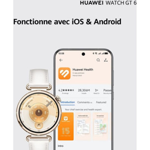 Montre connectée HUAWEI Watch GT6 41mm Blanc
