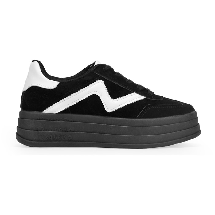 Zapatillas con plataforma negras