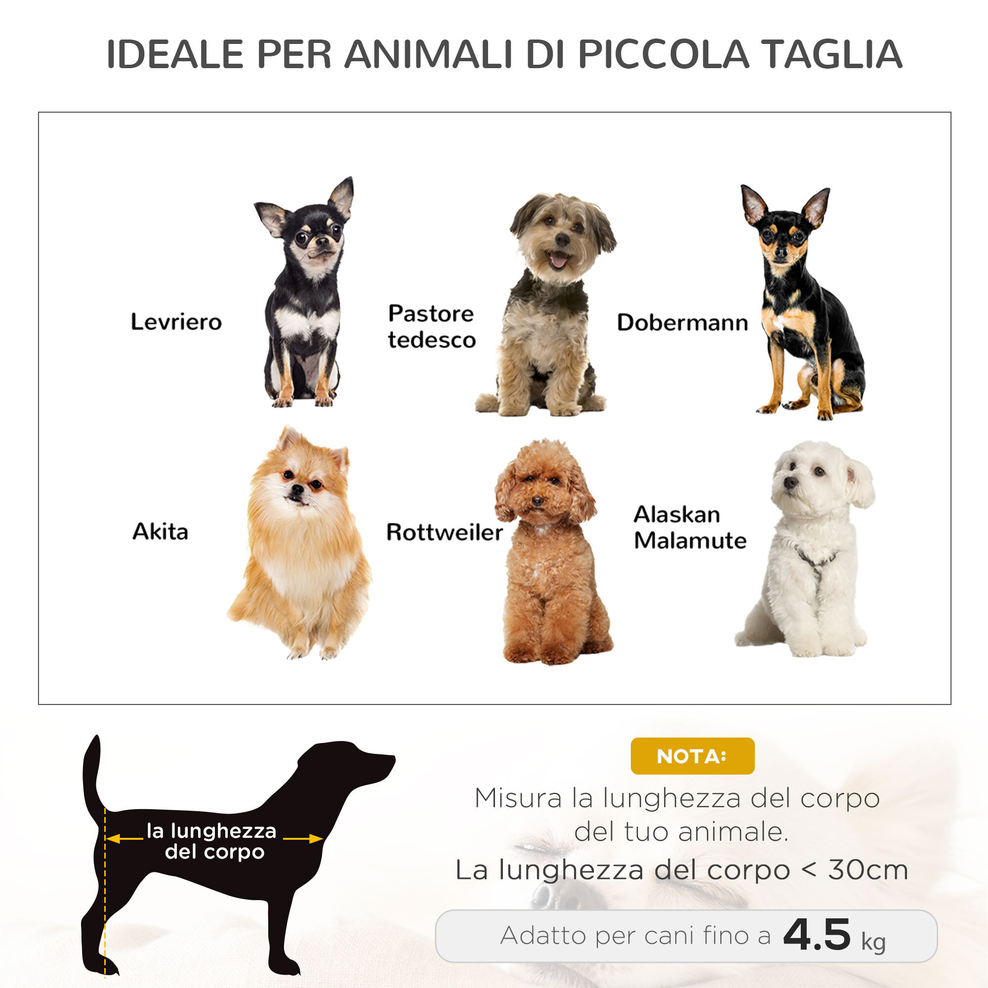 PawHut Cuccia per Gatti e Cani da Interno Cesta per Gatti e Cani fino 10kg Vimini Sintetico - Grigio