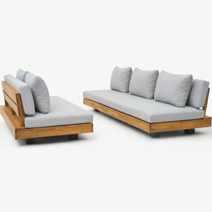 Salon de jardin 5 places en bois FSC - CAPRI