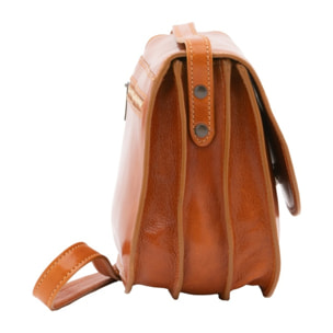 Borsa a tracolla da donna - Modello False - Vera pelle - 27.0 x 20.0 x 12.0 cm