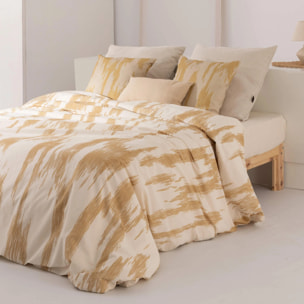 Housse de couette en 100% coton 157 fils Mahón Moutarde