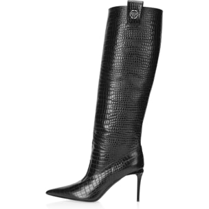 PHILIPP PLEIN Cocco Print High Boots 9