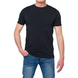 Camiseta algodón slim fit Hot Buttered Canggu Negro