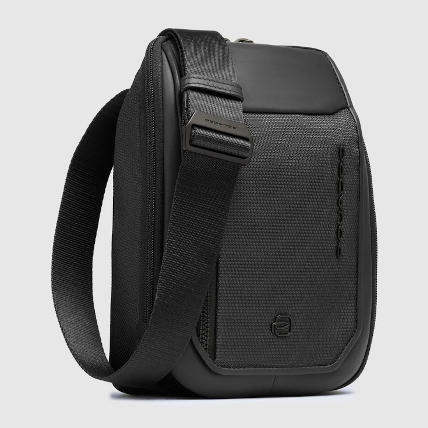 Piquadro Borsello porta iPad®mini in tessuto riciclato e pelle con tasca per CONNEQU 4.0