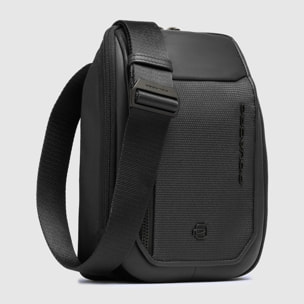 Piquadro Borsello porta iPad®mini in tessuto riciclato e pelle con tasca per CONNEQU 4.0