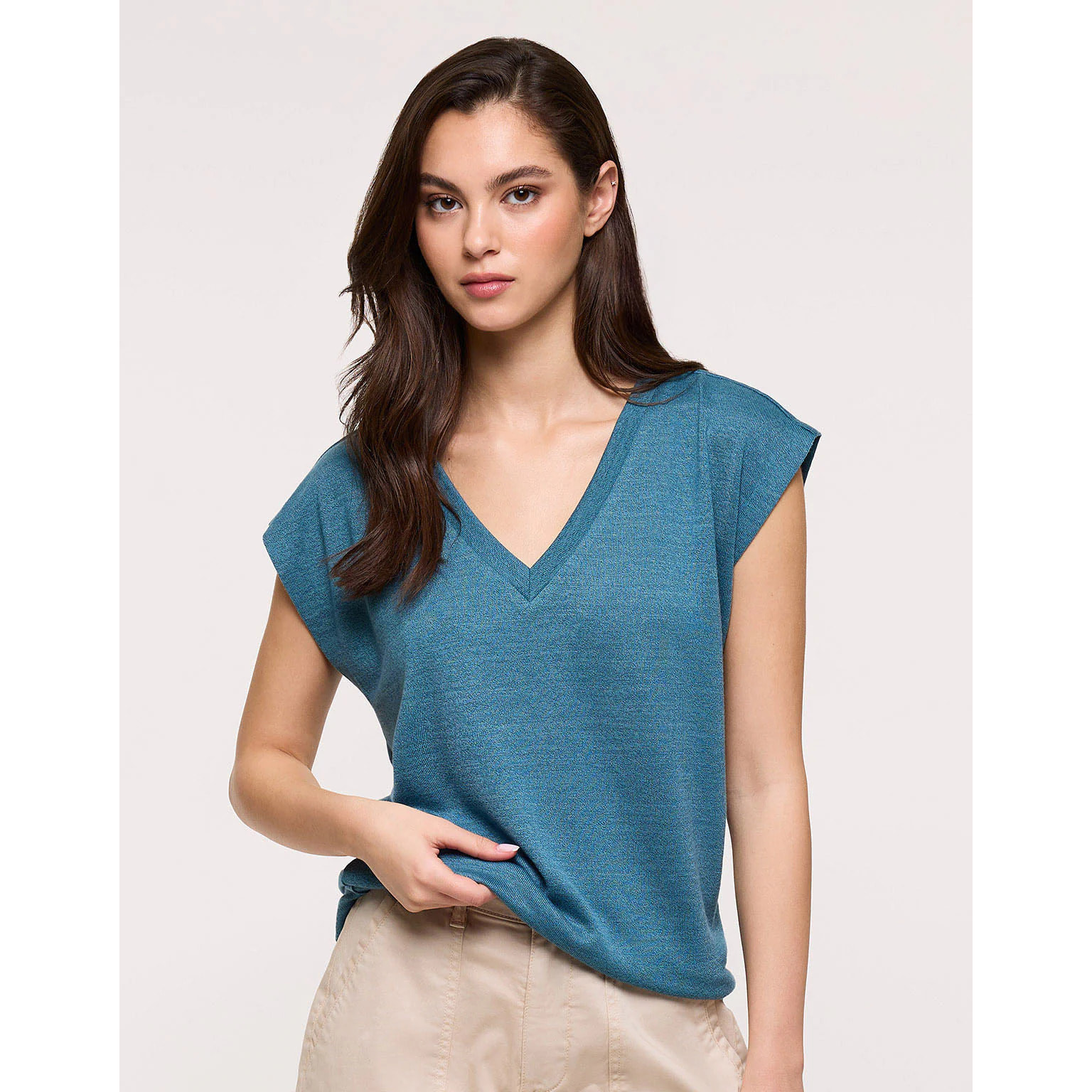 Camiseta Manga Corta Turquesa Oscuro - Imara