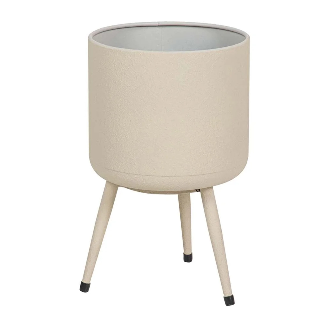 Plantero Metal Beige 20x20x32 Cm