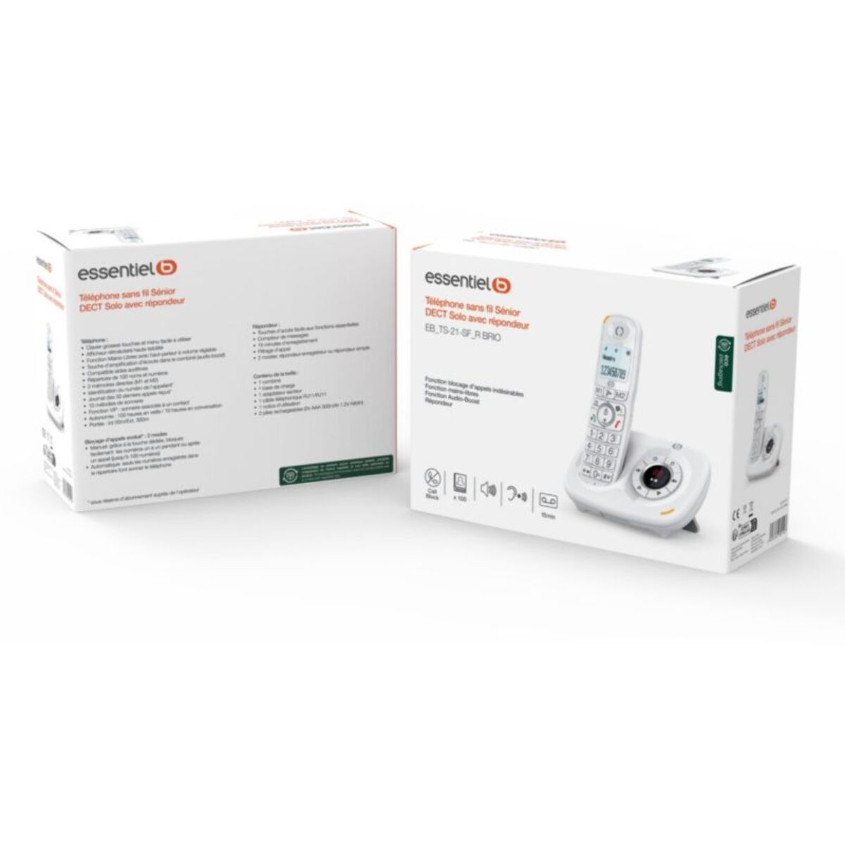 Téléphone sans fil ESSENTIELB BRIO SOLO Rép