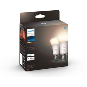 Ampoule LED connectée PHILIPS HUE White E27 75W x2