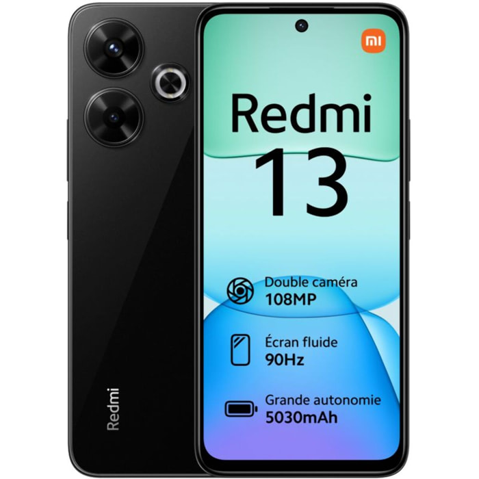 Smartphone XIAOMI Redmi 13 4G 256Go Noir
