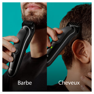 Braun - Tondeuse Tout-En-Un Series 3 MGK3440 - Kit Pour Barbe, Cheveux & Et Autres Zones
