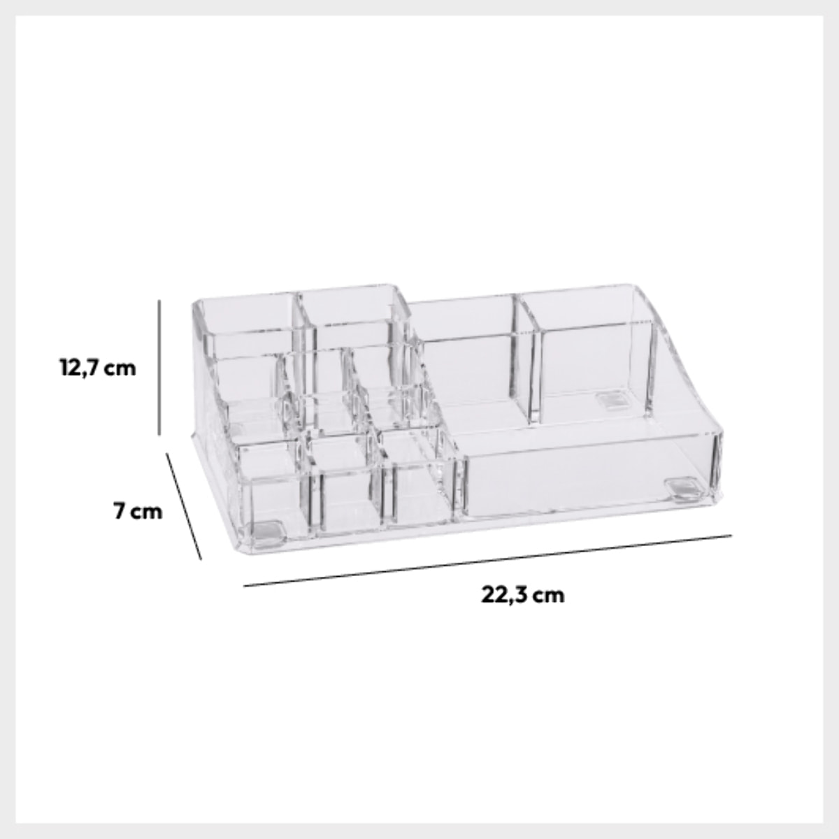Organiseur 14 compartiments Transparent Selena