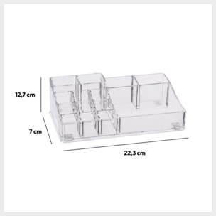 Organiseur 14 compartiments Transparent Selena
