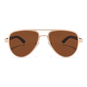 Gafas de Sol Feler 1803-2 Polarizadas de Madera Unisex 56 mm