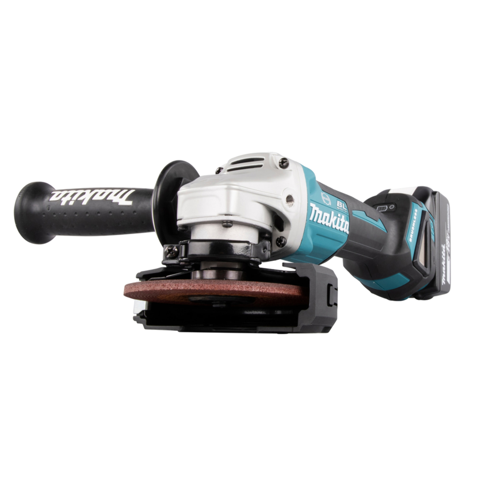 MAKITA Amoladora 18V Li-Ion 5.0 Ah Ø125mm - 2 baterías, cargador, en caja - DGA506RTJ