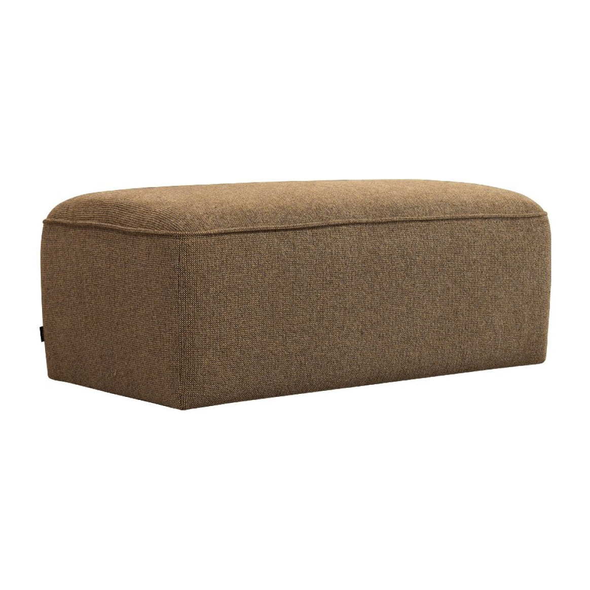 Noor - Pouf pour canapé modulable en tissu : Couleur - Caramel